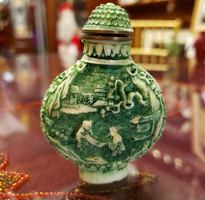 Round Green Snuff Bottle 